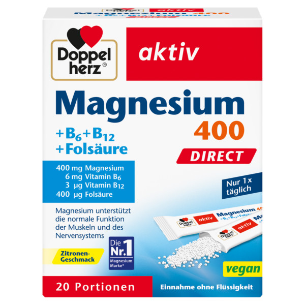 Abbildung für DOPPELHERZ Magnesium+B Vitamine DIRECT Pellets