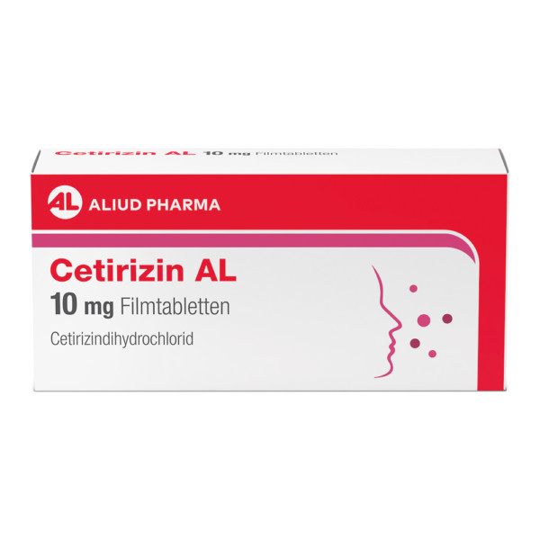 Abbildung für Cetirizin AL 10 mg Filmtabletten bei Heuschnupfen