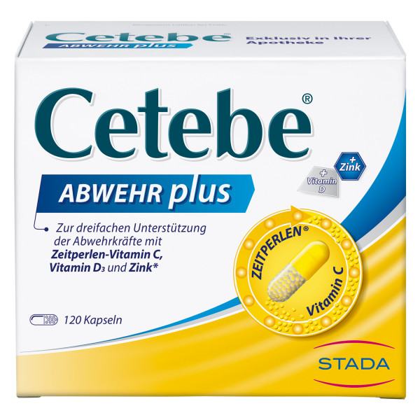Abbildung für CETEBE ABWEHR plus Vitamin C+Vitamin D3+Zink Kaps.