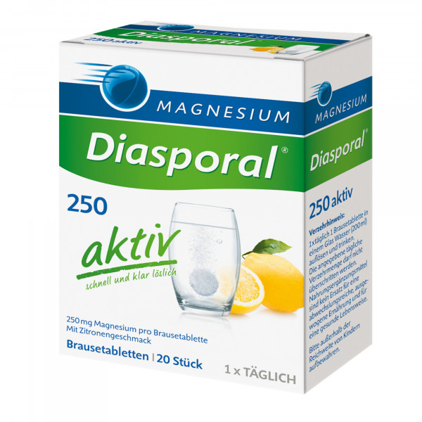 Abbildung für MAGNESIUM DIASPORAL 250 aktiv Brausetabletten