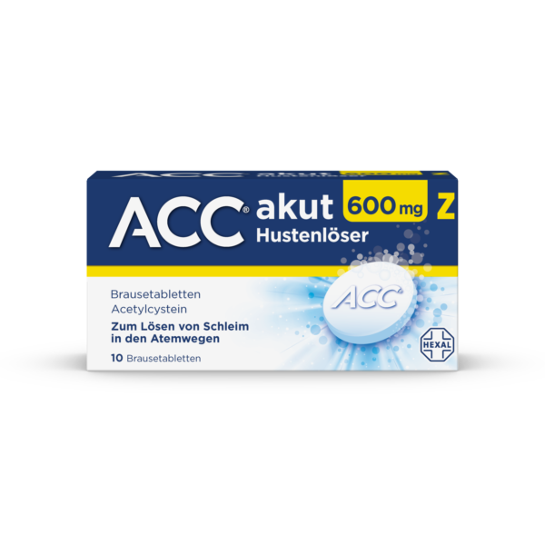 Abbildung für ACC akut 600 Z Hustenlöser Brausetabletten zum Lösen von Schleim in den Atemwegen Zitronengeschmack