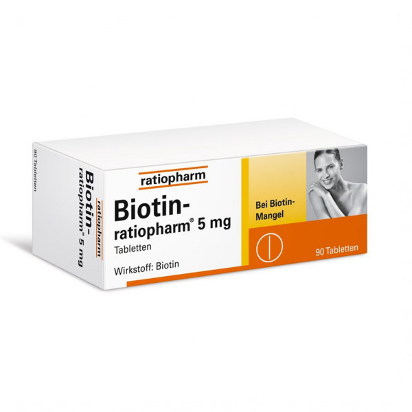 Abbildung für BIOTIN-RATIOPHARM 5 mg Tabletten