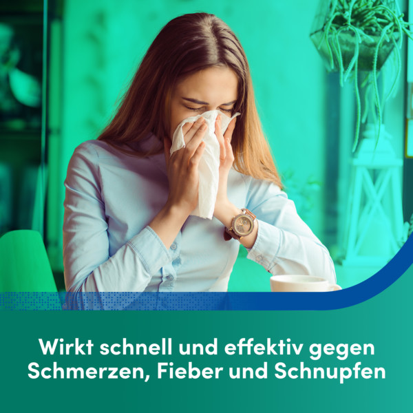 Abbildung für ASPIRIN COMPLEX Granulat bei Schnupfen, erkältungsbedingten Schmerzen, Fieber, lösliche Darreichungsform