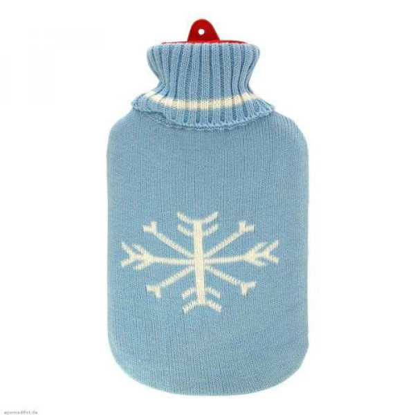 Abbildung für WÄRMFLASCHE Gummi 2 l m.Rollkragenpullover Bezug