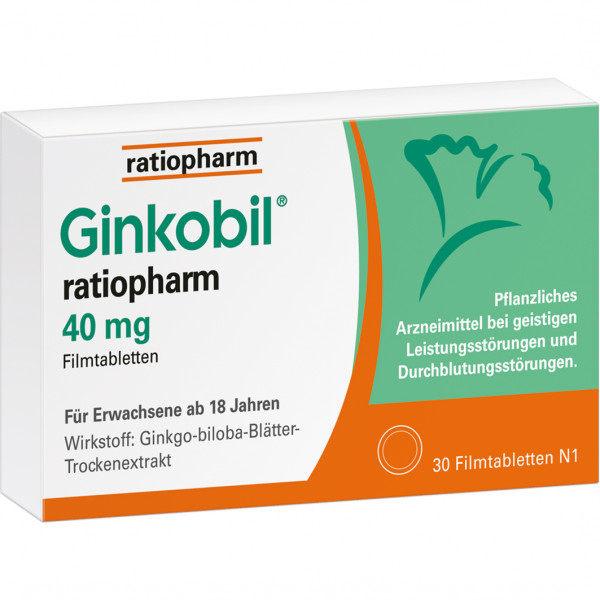 Abbildung für GINKOBIL-ratiopharm 40 mg Filmtabletten