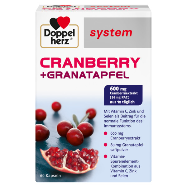 Abbildung für DOPPELHERZ Cranberry+Granatapfel system Kapseln