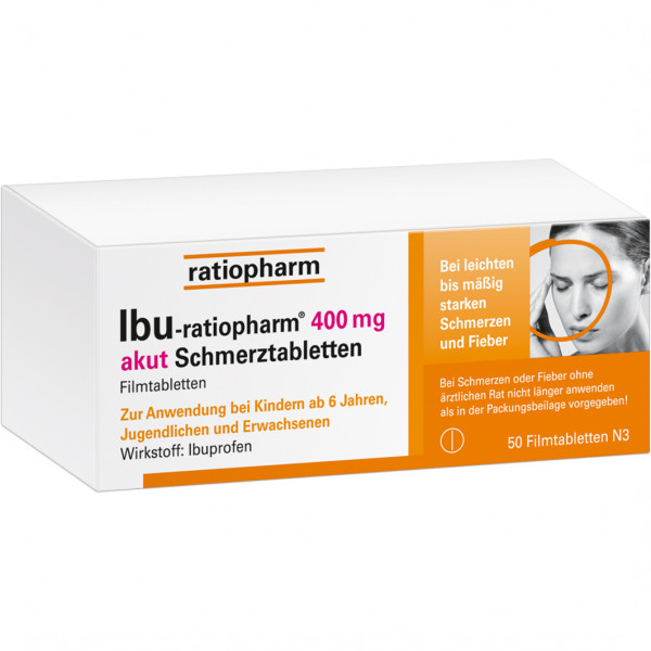 Abbildung für IBU-RATIOPHARM 400 mg akut Schmerztabletten