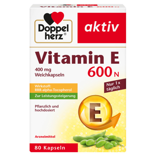 Abbildung für DOPPELHERZ Vitamin E 600 N Weichkapseln