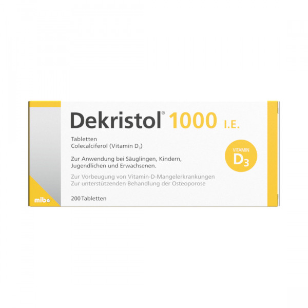 Abbildung für DEKRISTOL 1.000 I.E. Tabletten