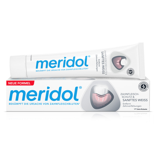 Abbildung für MERIDOL sanftes Weiss Zahnpasta
