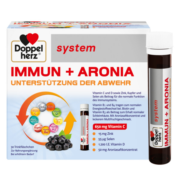 Abbildung für DOPPELHERZ Immun+Aronia system Ampullen