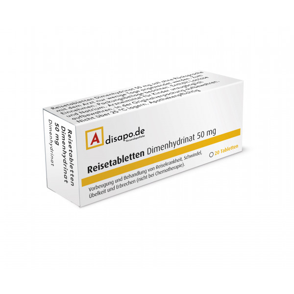 Abbildung für REISETABLETTEN Dimenhydrinat 50 mg Tabletten/WL