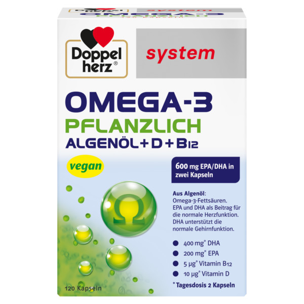 Abbildung für DOPPELHERZ Omega-3 pflanzlich system Kapseln