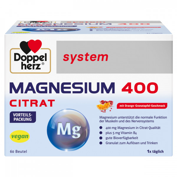Abbildung für DOPPELHERZ Magnesium 400 Citrat system Granulat