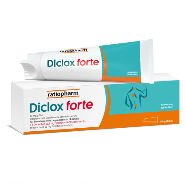 Abbildung für DICLOX forte Diclofenac Schmerzgel 20 mg/g Gel
