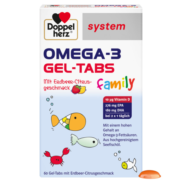 Abbildung für DOPPELHERZ Omega-3 Gel-Tabs family Erdb.Cit.system