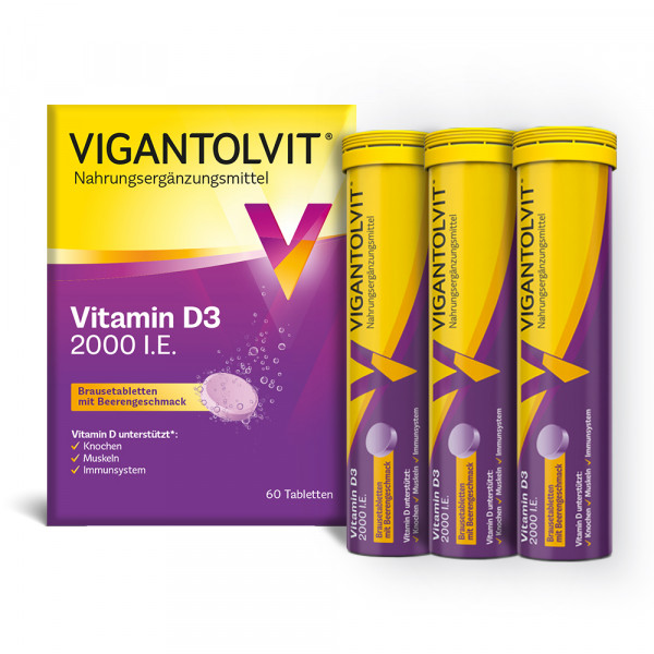 Abbildung für VIGANTOLVIT 2000 I.E. Vitamin D3 Brausetabletten