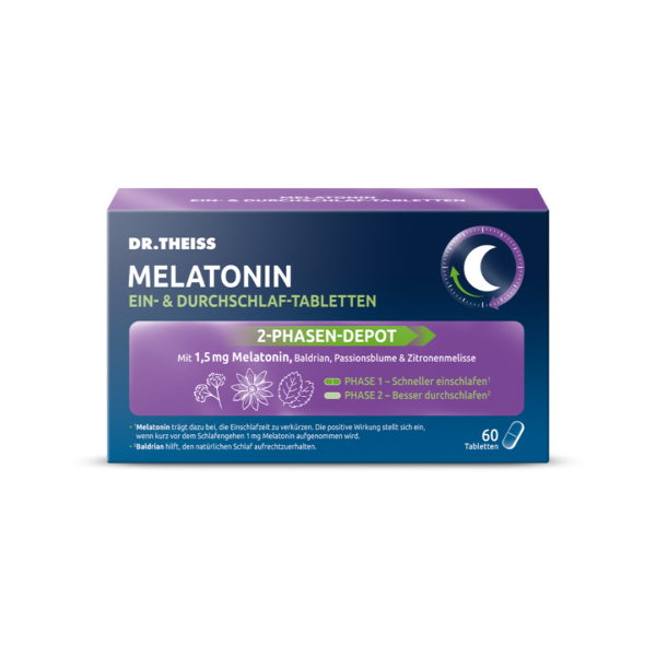 Abbildung für DR.THEISS Melatonin Ein- & Durchschlaf-Tabletten