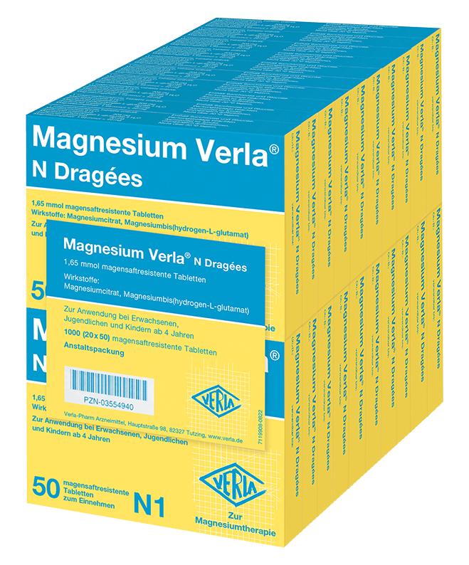 Abbildung für Magnesium Verla® N Dragées