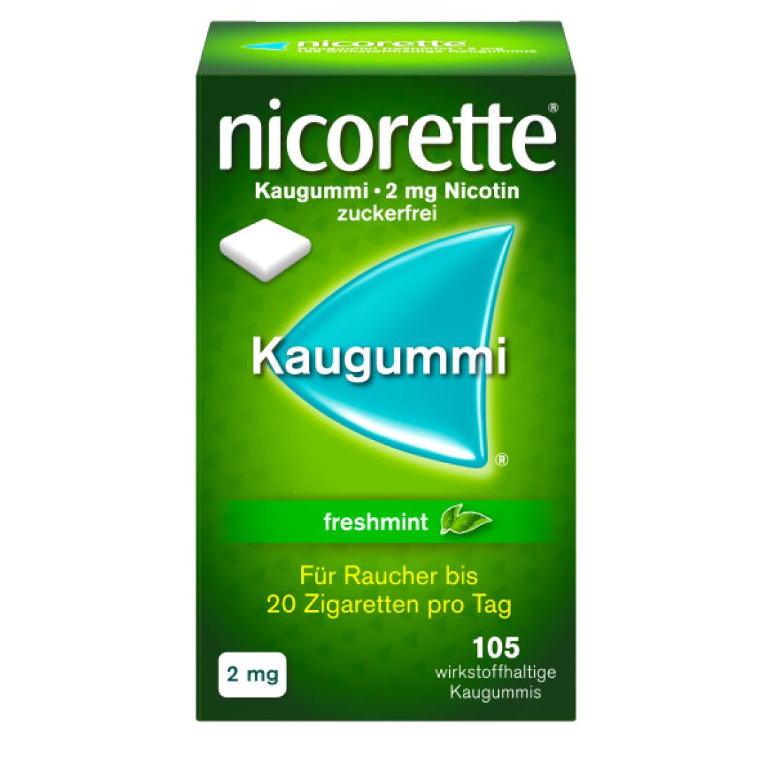 Abbildung für NICORETTE 2 mg freshmint Kaugummi