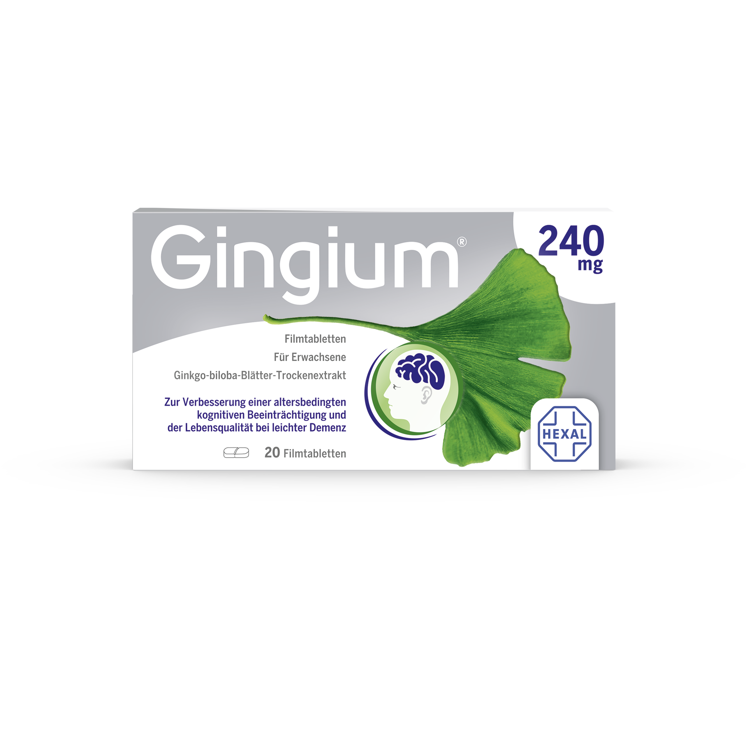 Abbildung für GINGIUM 240 mg Filmtabletten