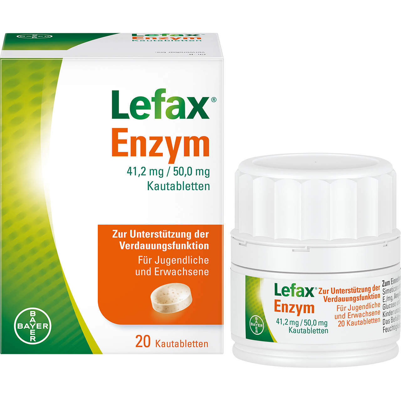 Abbildung für LEFAX Enzym Kautabletten