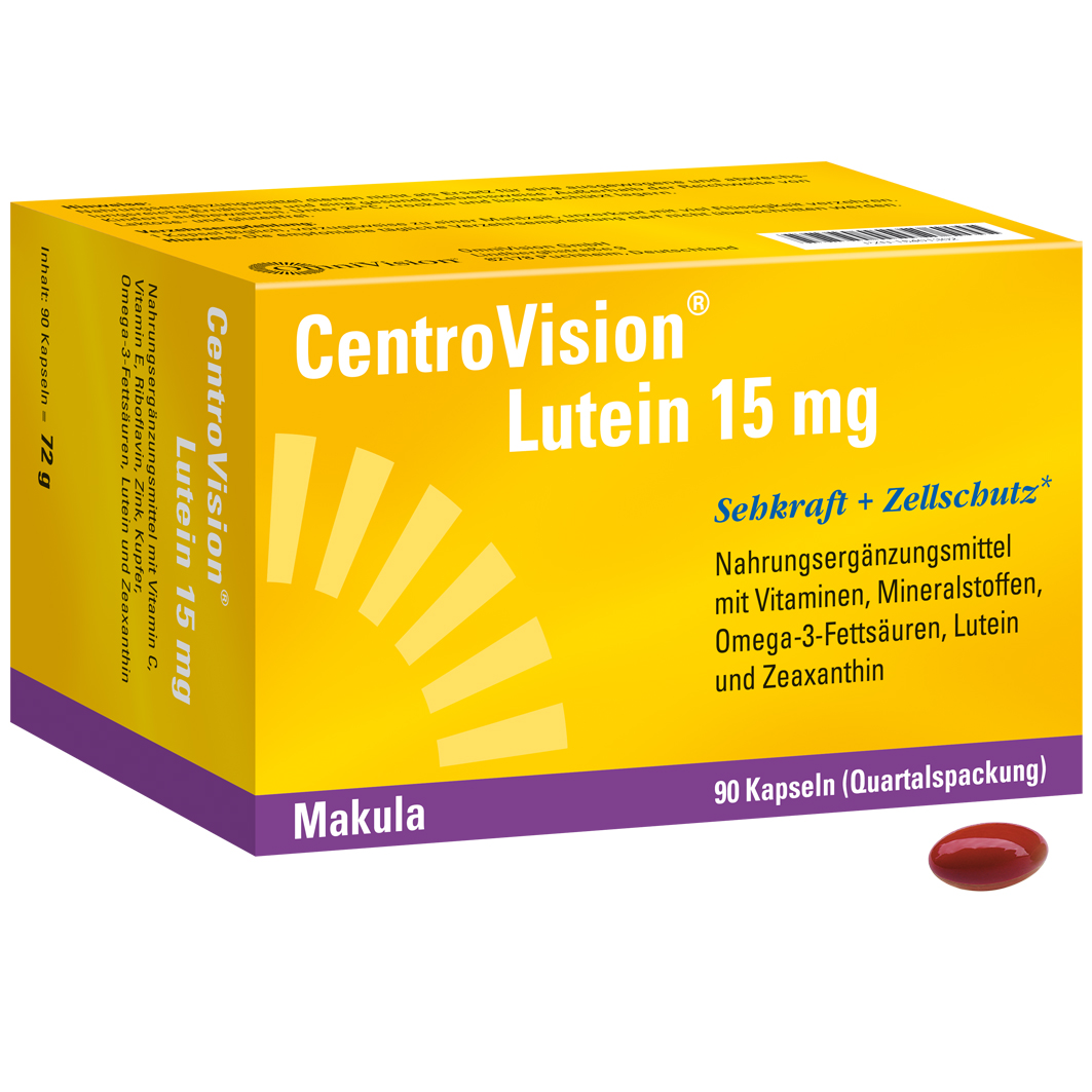 Abbildung für CENTROVISION Lutein 15 mg Kapseln
