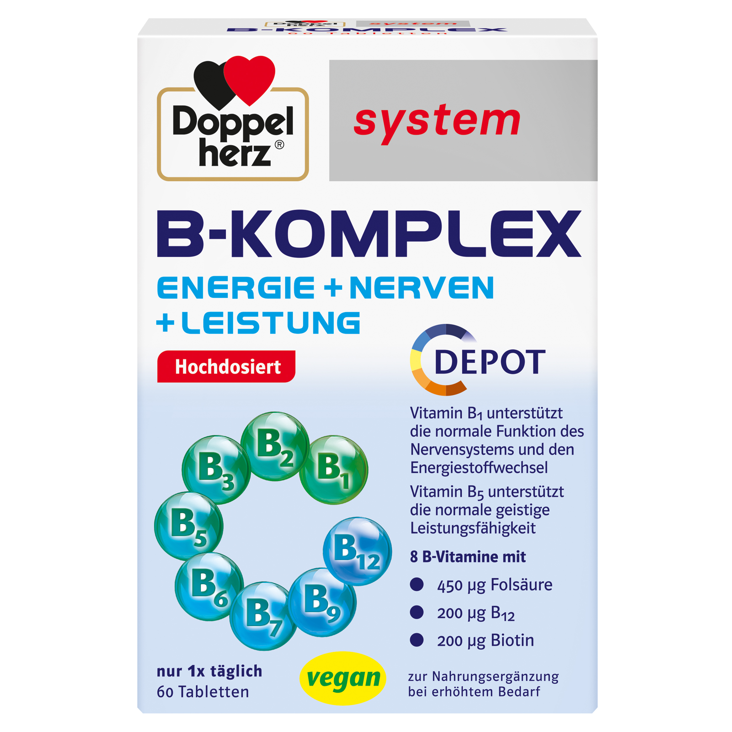 Abbildung für DOPPELHERZ B-Komplex system Tabletten