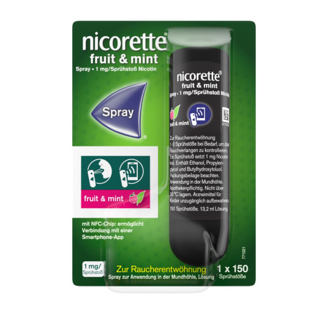 Abbildung für NICORETTE Fruit & Mint Spray 1 mg/Sprühstoß NFC