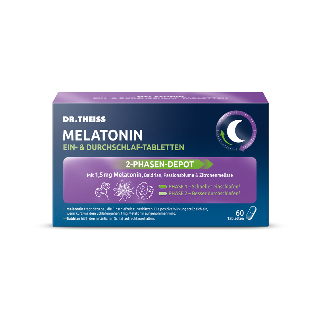Abbildung für DR.THEISS Melatonin Ein- & Durchschlaf-Tabletten